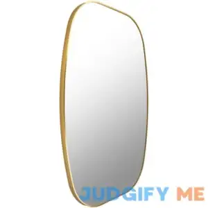 Squared Oval Metal Mirror Wade Logan Finish