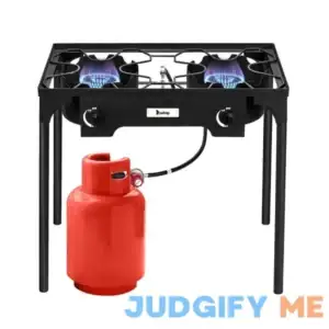 2 Burner Outdoor Camping Stove Portable Propane Gas Burners for Camping Cooking
