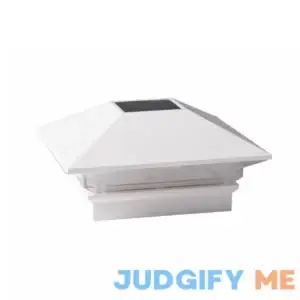 Deckorators 4" x 4" White Solar LED Plastic Deck Post Cap 282770