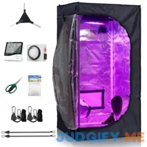 CDMALL Grow Tent Room Complete Kit Hydroponic Growing System 24''x24''x48'' Indoor Plants Growing Dark Room + Hydroponics Growing Setup Accessories