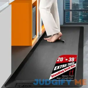 Featol Anti Fatigue Mat Floor Mat Extra Thick Standing Office Desk Mat Memory Foam Cushioned Anti Fatigue Ergonomic Kitchen Mats Comfort Standing