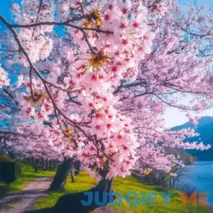 Live Plants Japanese Pink "Hiroshima Lovers" Sakura Oriental Cherry Blossom seedlings - Height 12 inch for Yards and Garden Decoration