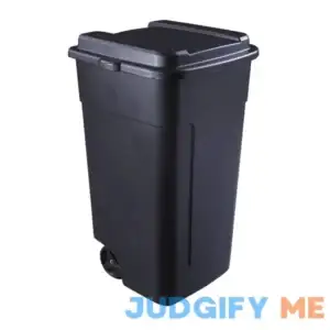 Rubbermaid 50 gal Roughneck Wheeled Plastic Garage Trash Can