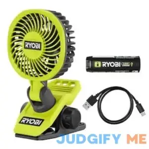 RYOBI USB Lithium Clamp Fan Kit 2.0 Ah USB Lithium