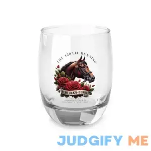 Kentucky Derby 150th Anniversary Whiskey Glass | Kentucky Derby #150 Commemorative Whiskey Glass