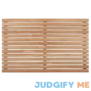 Nordic Style Premium Teak Shower and Bath Mat for Indoor and Outdoor Use
