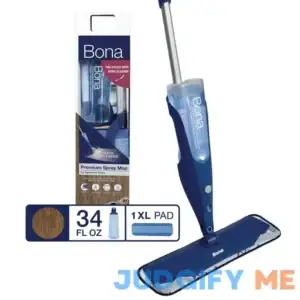 Bona Hardwood Floor Premium Spray Mop Includes Hardwood Floor Cleaning Solution and Machine Washable Microfiber Cleaning Pad