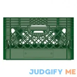 Heavy-Duty Rectangle 24QT Milk Crate. 19x13x11" Made in USA