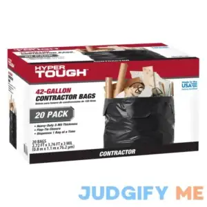 Hyper Tough 42-Gallon Flap Tie Contractor Bags