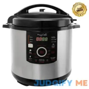 Megachef 12 Quart Steel Digital Pressure Cooker with 15 Presets and