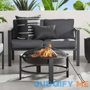 Mainstays 28 inch Round Wood Burning Fire Pit