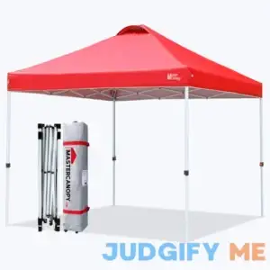 MASTERCANOPY Durable Ez Pop-up Canopy Tent with 1 Sidewall