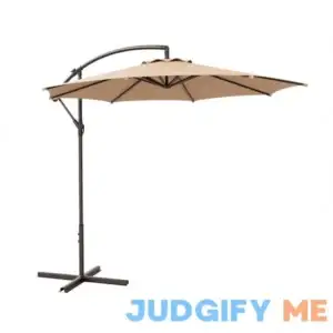 Westin Furniture 10 ft Offset Cantilever Hanging Patio Umbrella