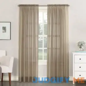 Wayfair Basics Sheer Rod Pocket Curtain Panel Wayfair Basics Size per Panel