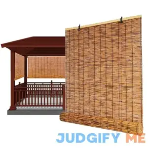 Bamboo Blinds Privacy for Patio Roll up Sunshade Blind W 34" 54" 60" 24" 84" 36" 45" 75" Bamboo Light Filtering UV Protection Roller Blinds