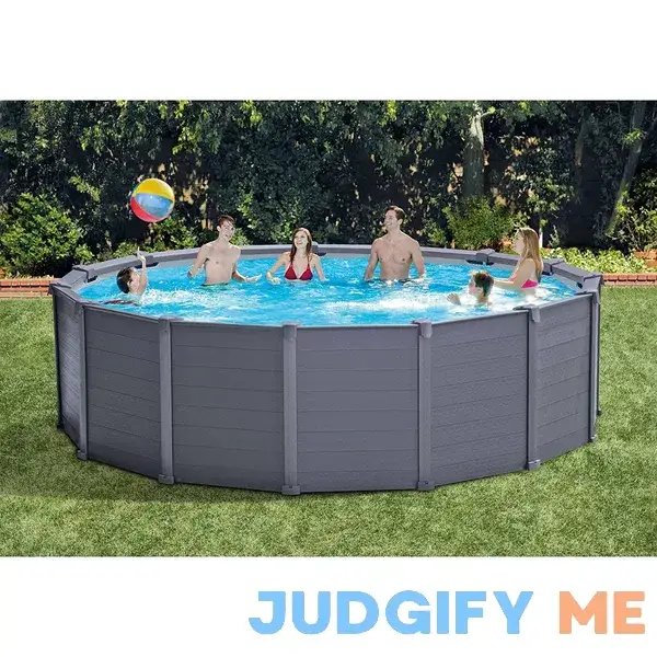 Intex Graphite Gray Panel 15' 8" x 49" Above Ground Pool Intex Graphite Gray Panel 15' 8" x 49" Above Ground Pool