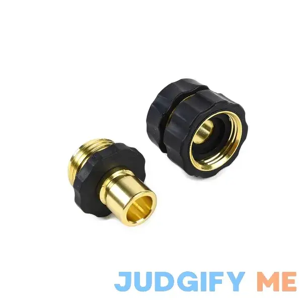 Expert Gardener Black Heavy Duty Metal Hose Quick Connector Set Expert Gardener Black Heavy Duty Metal Hose Quick Connector Set