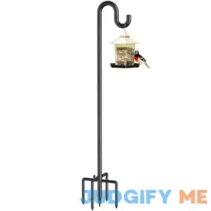 Forlogic Bird Feeder Pole 76 Inches Shepherd Hooks for Outdoor