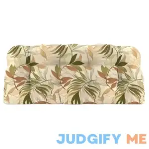 3-Piece Tufted Outdoor Wicker Cushion Set for 1 Bench and 2 Chair Seats Bay Isle Home Fabric