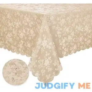 Walrus Clear Vinyl Tablecloth Protector Waterproof/Oil-Proof Plastic Rectangle Transparent Sheet Table Cover