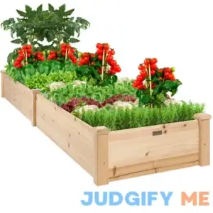 Best Choice Products 8x2ft Outdoor Wooden Raised Garden Bed Planter for Vegetables