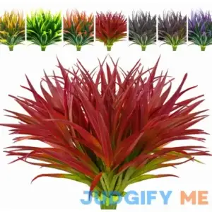 Aumveyi Artificial Outdoor Plants Uv Resistant Tall Fake Grass Plants Bushes Faux Tropical Flowers DГ©cor Fall Winter Summer Planters Patio