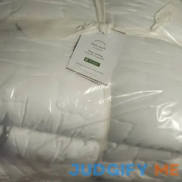 Pottery Barn Bliss Handcrafted Cotton/Linen Quilt Pottery Barn Bliss Handcrafted Cotton/Linen Quilt