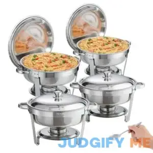 VEVOR Chafing Dish Buffet Set 6 Qt 4 Pack