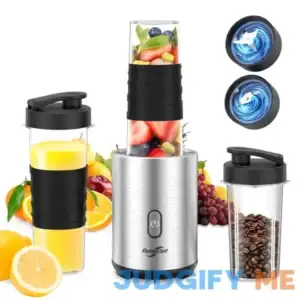 Blender Smoothie Blender 18 in 1 Portable Blender & Grinder Combo 500W Powerful Personal Blender with 3 BPA Free Bottle for Shakes