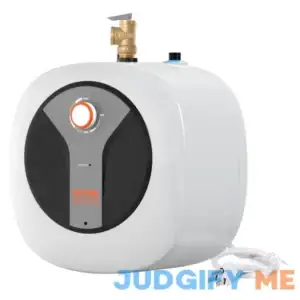 VEVOR Electric Mini-Tank Water Heater Tank 1440W Hot Water Boiler Storage Safety Temperature Pressure Valve Easy Install for Kichen