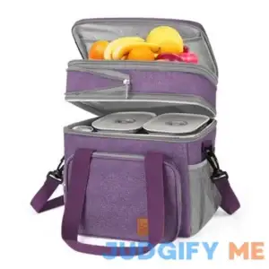 Lunch Women Men 17l Reusable Insulated Lunch Bag Double Deck Lunch