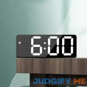 Sawvnm Smart Digital Alarm Clocks For Bedrooms LED Screen Snooze