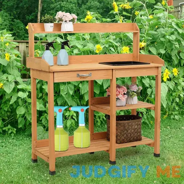 Patillo Fir Potting Bench Sol 72 Outdoor Patillo Fir Potting Bench Sol 72 Outdoor