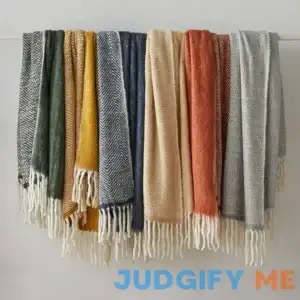 West Elm Brushed Herringbone Throw