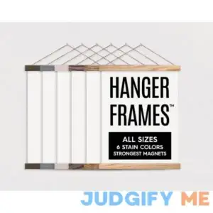 Hanger Frames -Solid Oak & Strong Magnets - All Sizes & 6 Stain Colors