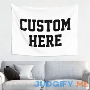 Custom Wall Tapestry Personalized Image Text Custom Tapestry Wedding Funny Backdrop 37''W X 29''L Tapestry