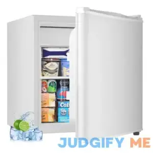 Kismile Mini Fridge with Freezer