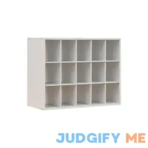 Style Selections 19.38-in H x 24.13-in W x 11.63-in D White Stackable Wood Laminate 15 Cube Organizer CL22-ST15-W