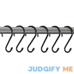 Mainstays S Hooks with Rubber Gripped Finish Set of 6