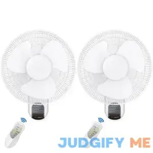 Healsmart 16 Inch Wall Mount Fan With Remote Control