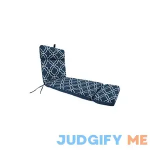 Jordan Manufacturing Fandango Navy Reversible Outdoor Chaise Cushion
