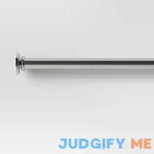 Room Essentials "30""-52"" Round Tension Curtain Rod Plated Brushed Nickel