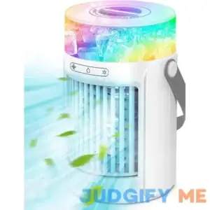 Portable Air Conditioners Fan 3 Wind Speeds Fast Cooling 7 Colors & 2/4/6H Timer Evaporative Air Cooler