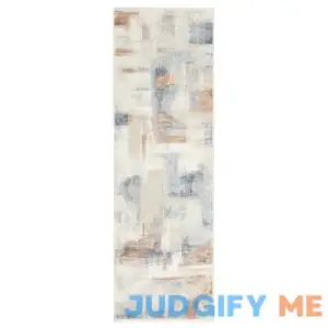 Mainstays Neutral Abstract Washable Indoor Area Rug