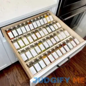 Clear Acrylic Spice Drawer Organizer