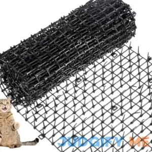 Mat with Spikes Prickle Strips for Cats Dogs Spiked Mat Network Digging Stopper for Garden Fence Outdoor Indoor Keep Pet Dog Cat Off Couch Furniture