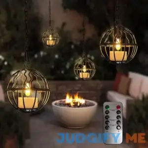 Remote Control Candles Lights Outdoor Hanging Vintage Lanterns