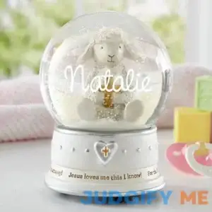 Personal Creations Personalized Jesus Loves Me Musical Water Globe