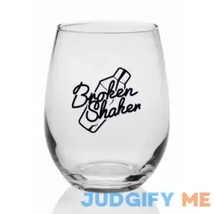 Clear Custom Printed Libbey Stemless Wine Glasses (9 oz) (Clear - Sample)