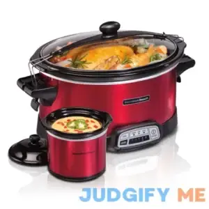 Hamilton Beach Stay or Go Programmable Slow Cooker with Party Dipper